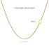 Bold Alphabet Letter Initial Charm Necklace in Gold Tone